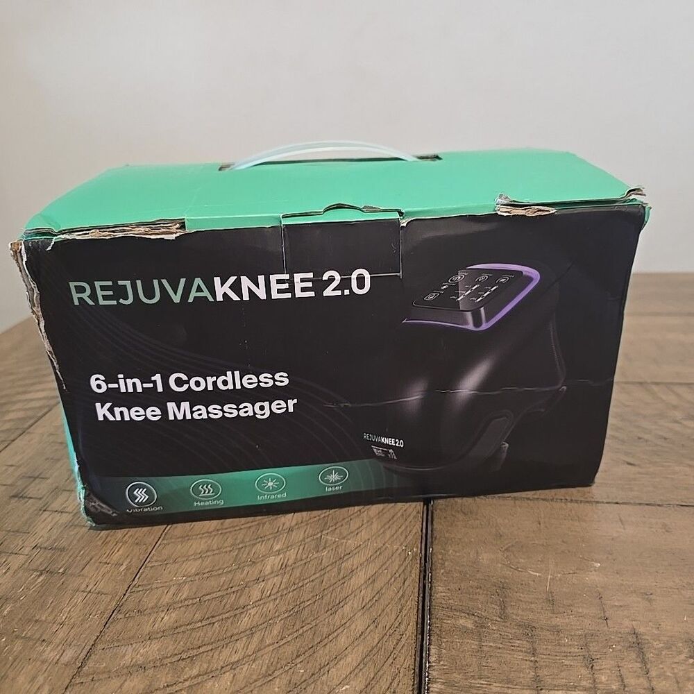 Rejuva Knee 2.0 Cordless 6-in-1 Knee Massager RejuvaKnee Heat Red Light Vibrate